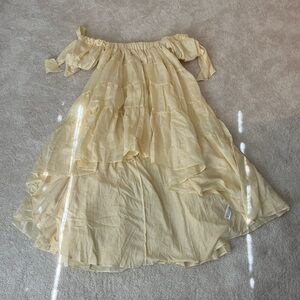 ASOS Yellow High Low Dress